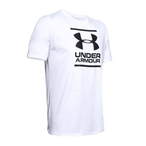 Under Armour GL Foundation Î‘Î¸Î»Î·Ï„Î¹ÎºÏŒ Î‘Î½Î´ÏÎ¹ÎºÏŒ T-shirt Î›ÎµÏ…ÎºÏŒ Î¼Îµ Î›Î¿Î³ÏŒÏ„Ï…Ï€Î¿ 1326849-100